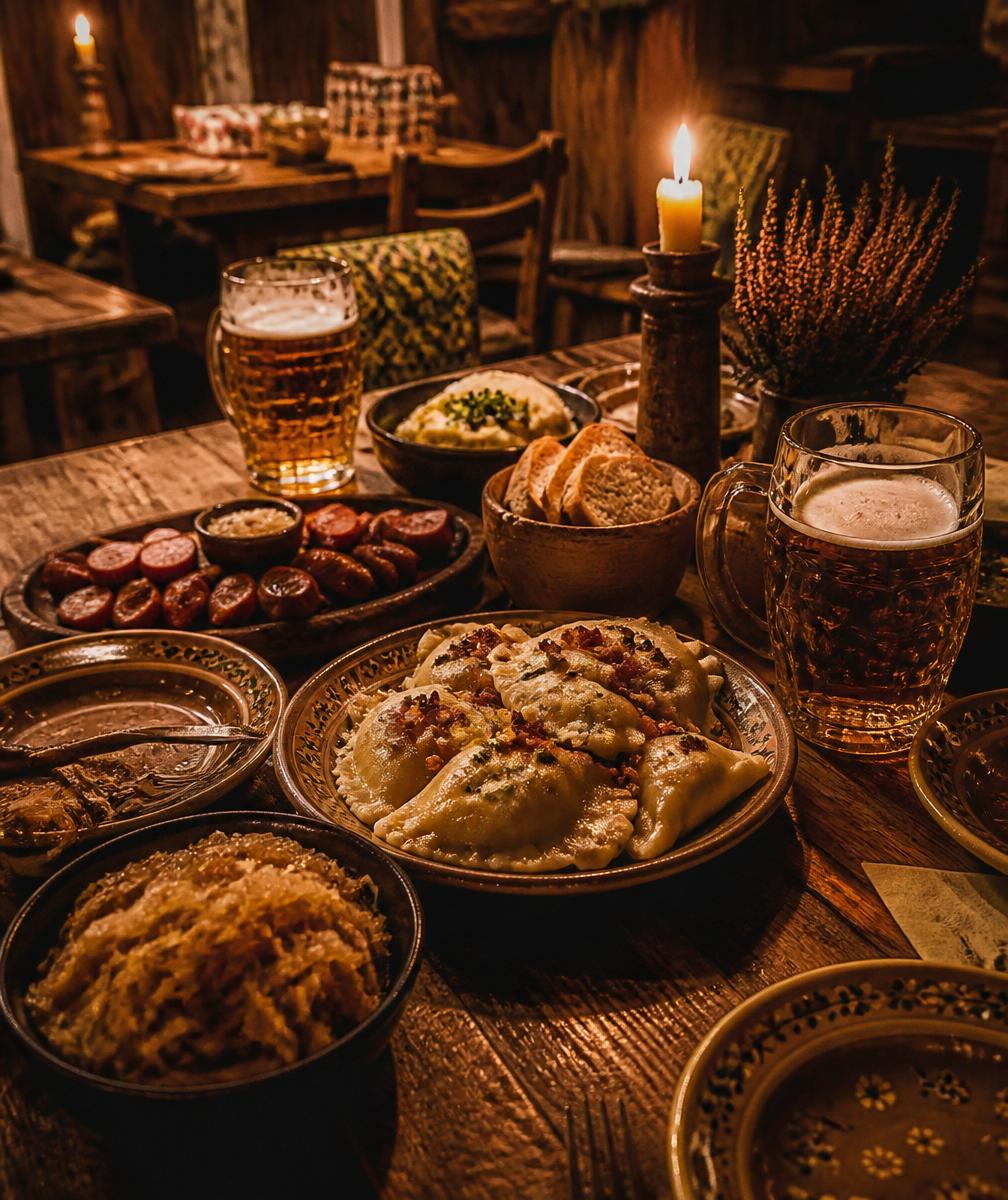Stół pełen polskich potraw